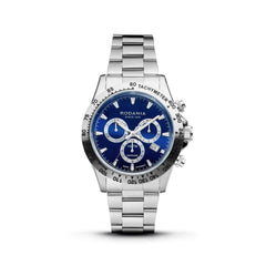 RODANIA Davos Swiss Made Chronograph Blue Round Dial Men's Watch- R21002