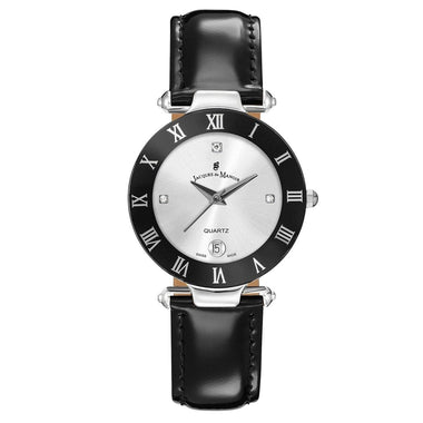 JACQUES DU MANOIR Coupole Classic Swiss Made Analogue Silver Round Dial Women's Watch- RC.41