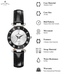JACQUES DU MANOIR Coupole Classic Swiss Made Analogue Silver Round Dial Women's Watch- RC.42