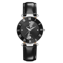 JACQUES DU MANOIR Coupole Classic Swiss Made Analogue Black Round Dial Women's Watch- RC.45