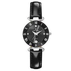 JACQUES DU MANOIR Coupole Classic Swiss Made Analogue Black Round Dial Women's Watch- RC.46