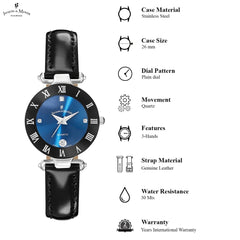 JACQUES DU MANOIR Coupole Classic Swiss Made Analogue Blue Round Dial Women's Watch- RC.48