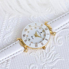 JACQUES DU MANOIR Coupole Fashion Swiss Made Analogue White Round Dial Women's Watch- RC.72