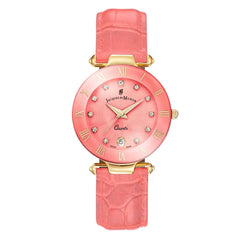 JACQUES DU MANOIR Coupole Fashion Swiss Made Analogue Pink Round Dial Women's Watch- RC.73