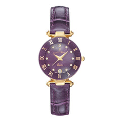 JACQUES DU MANOIR Coupole Fashion Swiss Made Analogue Purple Round Dial Women's Watch- RC.76