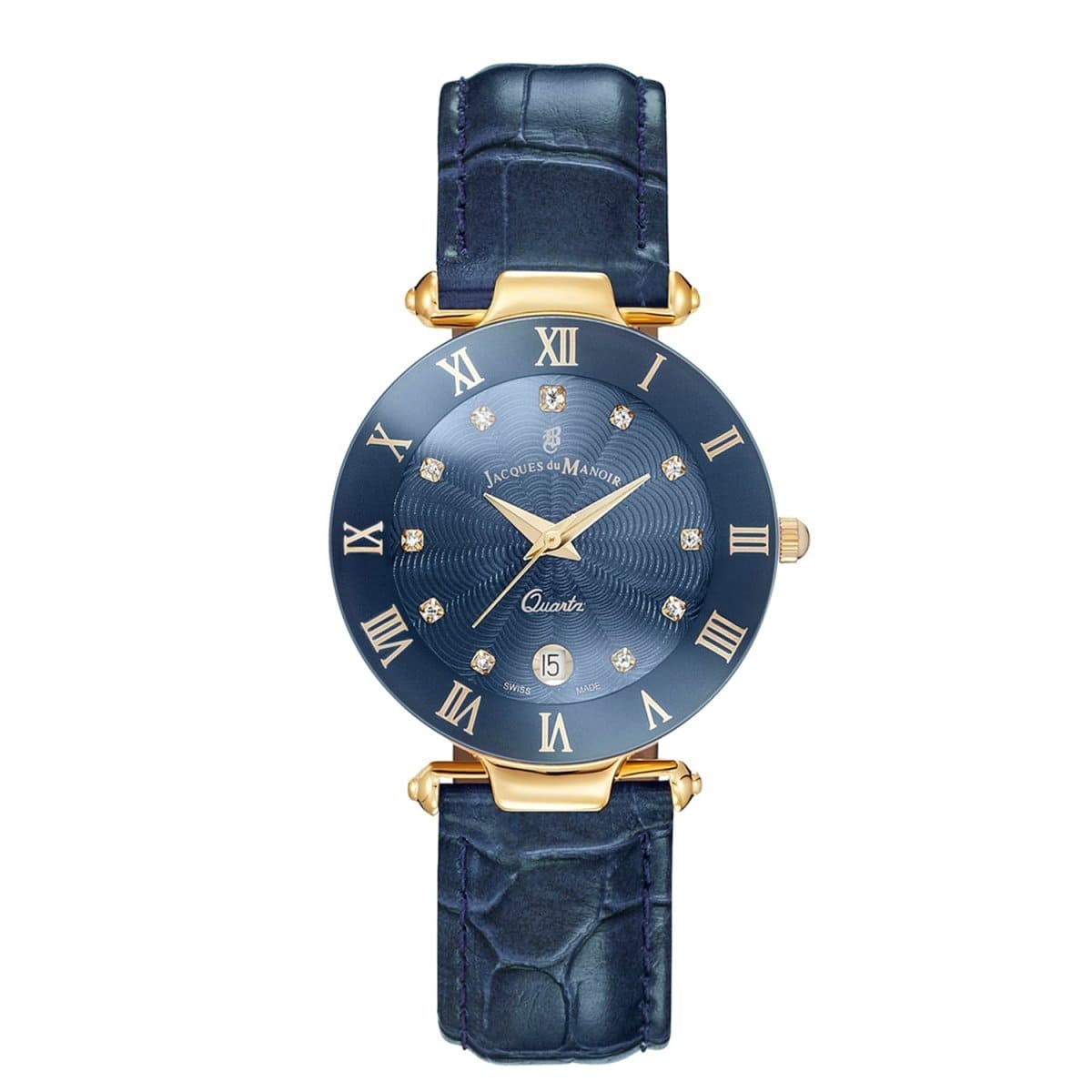 JACQUES DU MANOIR Coupole Fashion Swiss Made Analogue Blue Round Dial Women's Watch- RC.79