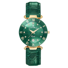 JACQUES DU MANOIR Coupole Fashion Swiss Made Analogue Green Round Dial Women's Watch- RC.89