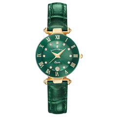 JACQUES DU MANOIR Coupole Fashion Swiss Made Analogue Green Round Dial Women's Watch- RC.90