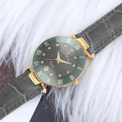 JACQUES DU MANOIR Coupole Fashion Swiss Made Analogue Grey Round Dial Women's Watch- RC.97