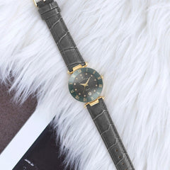 JACQUES DU MANOIR Coupole Fashion Swiss Made Analogue Grey Round Dial Women's Watch- RC.97