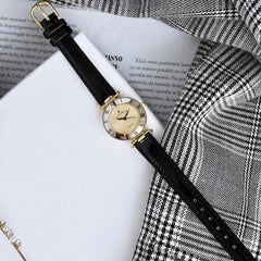 JACQUES DU MANOIR Coupole Classic Swiss Made Analogue Champagne Gold Round Dial Women's Watch- RCJ.02