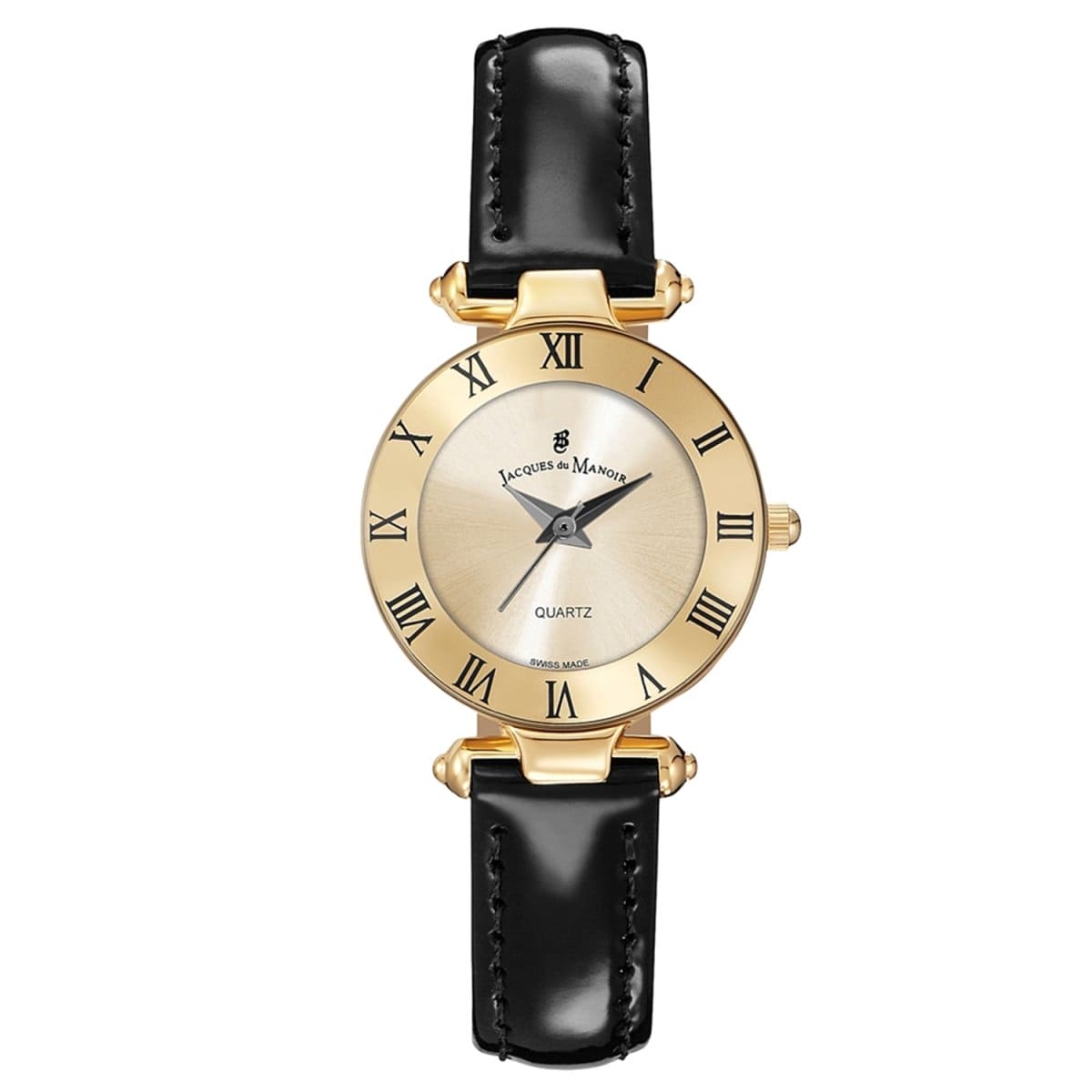 JACQUES DU MANOIR Coupole Classic Swiss Made Analogue Champagne Gold Round Dial Women's Watch- RCJ.02