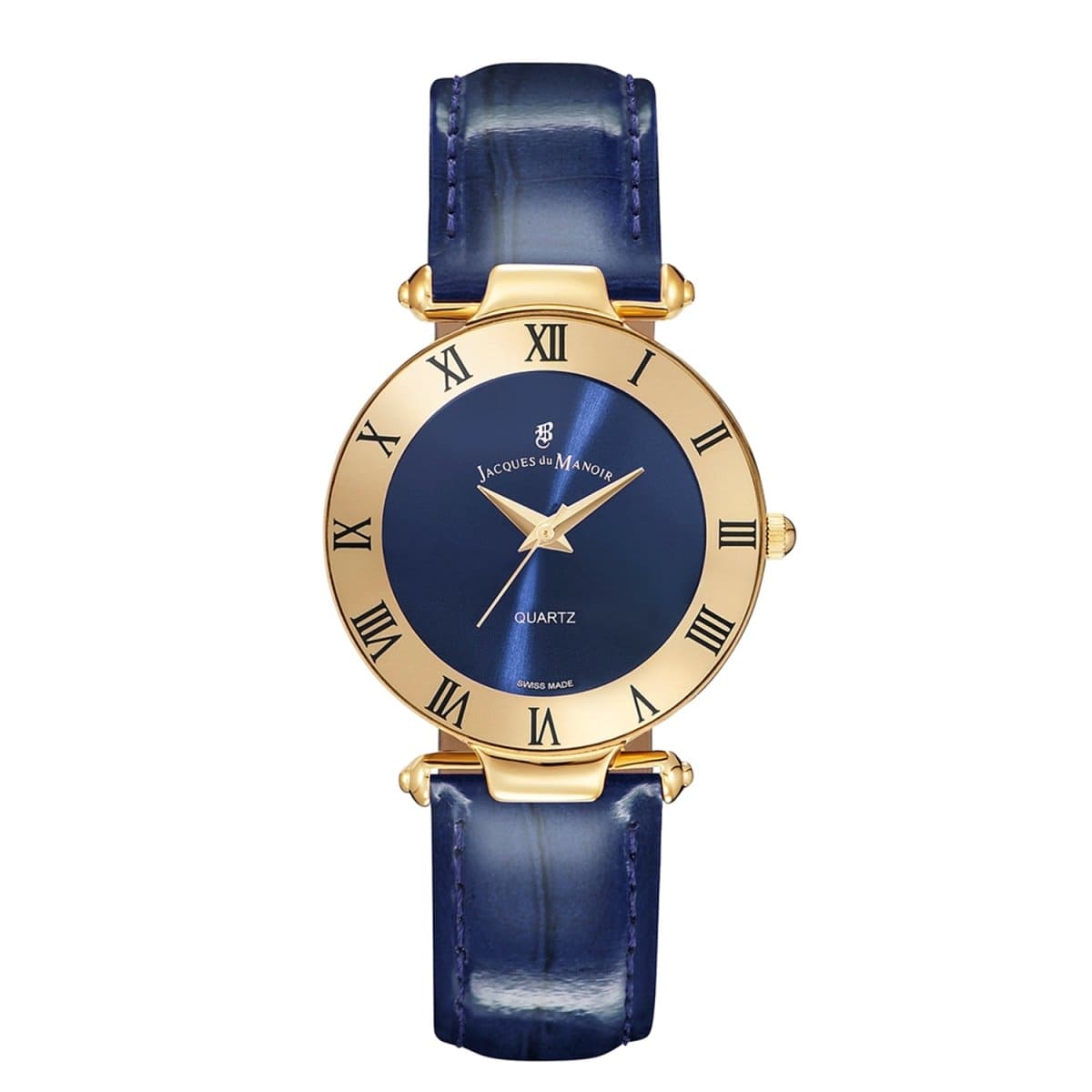 JACQUES DU MANOIR Coupole Classic Swiss Made Analogue Blue Round Dial Women's Watch- RCJ.03