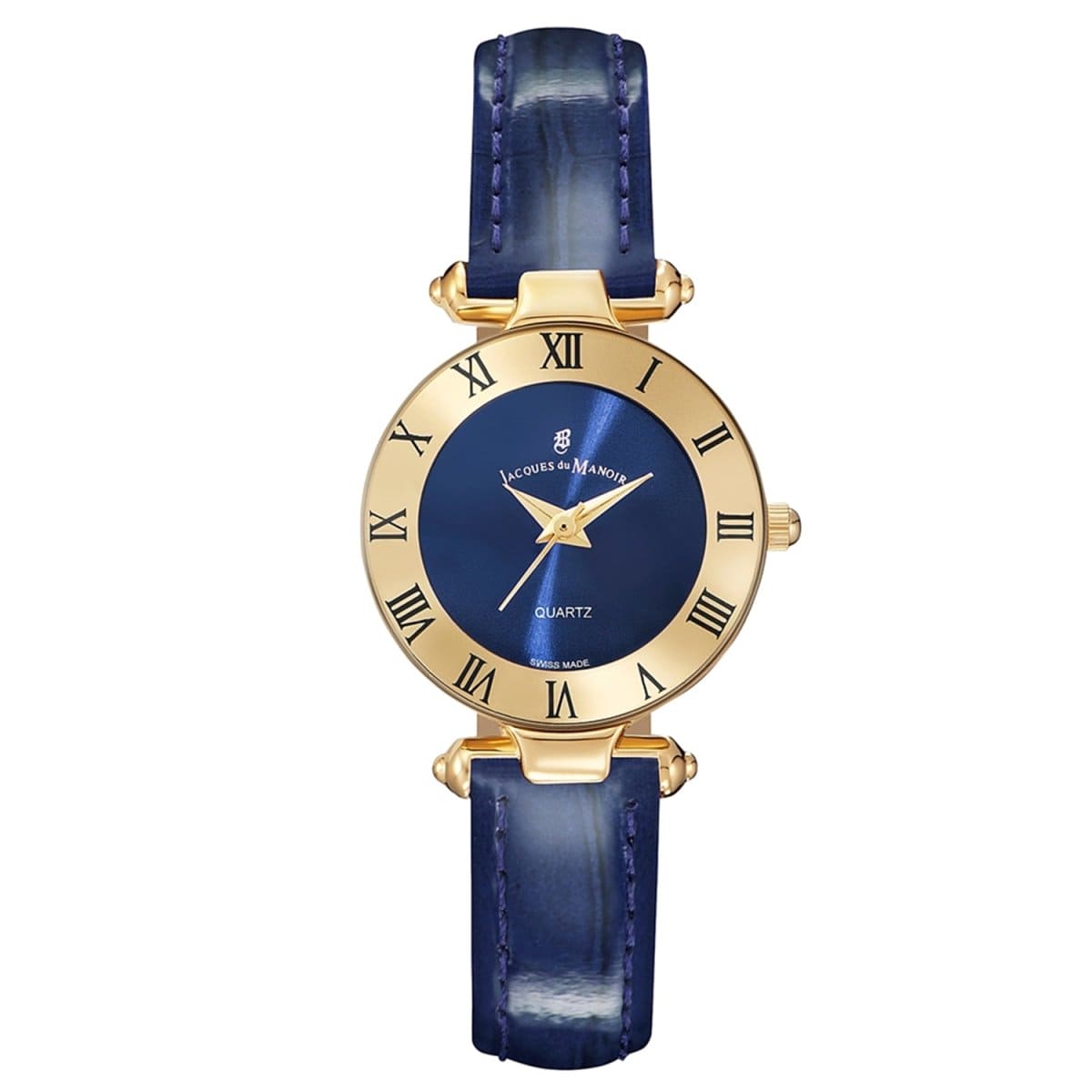 JACQUES DU MANOIR Coupole Classic Swiss Made Analogue Blue Round Dial Women's Watch- RCJ.04