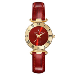 JACQUES DU MANOIR Coupole Classic Swiss Made Analogue Red Round Dial Women's Watch- RCJ.06