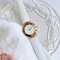 JACQUES DU MANOIR Coupole Classic Swiss Made Analogue White Round Dial Women's Watch- RCJ.09