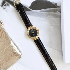 JACQUES DU MANOIR Coupole Classic Swiss Made Analogue Black Round Dial Women's Watch- RCJ.11