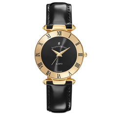 JACQUES DU MANOIR Coupole Classic Swiss Made Analogue Black Round Dial Women's Watch- RCJ.11