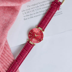 JACQUES DU MANOIR Coupole Fashion Swiss Made Analogue Pink Round Dial Women's Watch- RCP.101