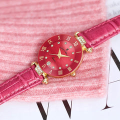 JACQUES DU MANOIR Coupole Fashion Swiss Made Analogue Pink Round Dial Women's Watch- RCP.102