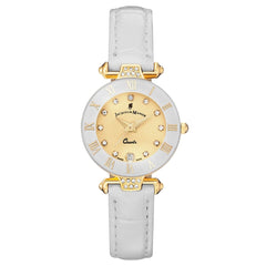 JACQUES DU MANOIR Coupole Fashion Swiss Made Analogue Beige Round Dial Women's Watch- RCP.70