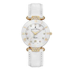 JACQUES DU MANOIR Coupole Fashion Swiss Made Analogue White Round Dial Women's Watch- RCP.71