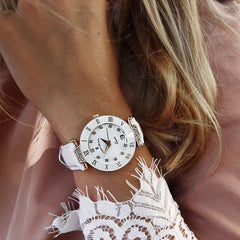 JACQUES DU MANOIR Coupole Fashion Swiss Made Analogue White Round Dial Women's Watch- RCP.71