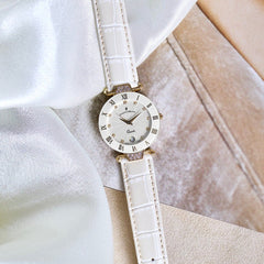 JACQUES DU MANOIR Coupole Fashion Swiss Made Analogue White Round Dial Women's Watch- RCP.71