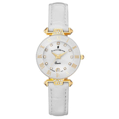 JACQUES DU MANOIR Coupole Fashion Swiss Made Analogue White Round Dial Women's Watch- RCP.72