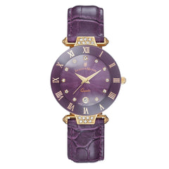 JACQUES DU MANOIR Coupole Fashion Swiss Made Analogue Purple Round Dial Women's Watch- RCP.75