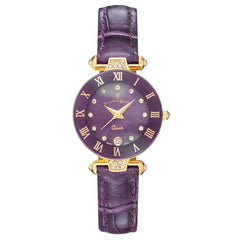 JACQUES DU MANOIR Coupole Fashion Swiss Made Analogue Purple Round Dial Women's Watch- RCP.76