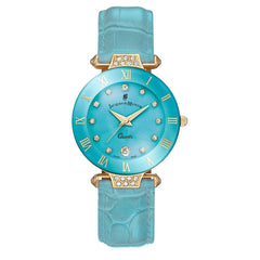 JACQUES DU MANOIR Coupole Fashion Swiss Made Analogue Turquoise Round Dial Women's Watch- RCP.77