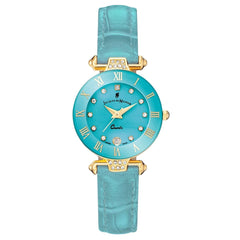 JACQUES DU MANOIR Coupole Fashion Swiss Made Analogue Turquoise Round Dial Women's Watch- RCP.78