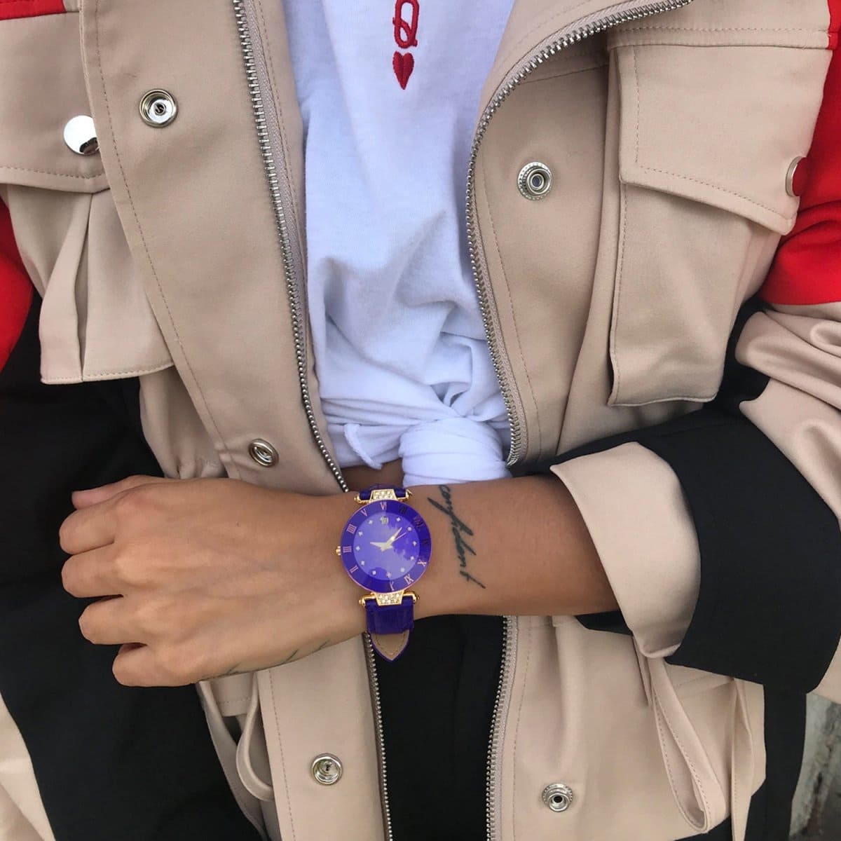 JACQUES DU MANOIR Coupole Fashion Swiss Made Analogue Blue Round Dial Women's Watch- RCP.79