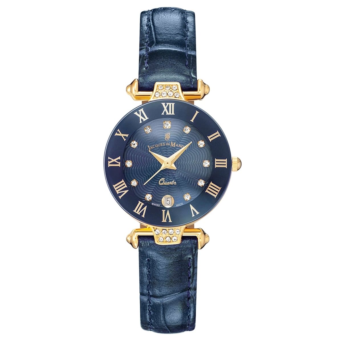 JACQUES DU MANOIR Coupole Fashion Swiss Made Analogue Blue Round Dial Women's Watch- RCP.80