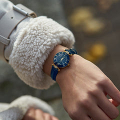 JACQUES DU MANOIR Coupole Fashion Swiss Made Analogue Blue Round Dial Women's Watch- RCP.80