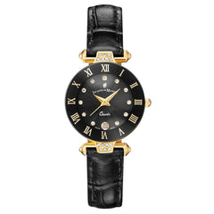 JACQUES DU MANOIR Coupole Fashion Swiss Made Analogue Black Round Dial Women's Watch- RCP.88