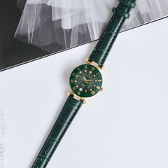 JACQUES DU MANOIR Coupole Fashion Swiss Made Analogue Green Round Dial Women's Watch- RCP.90