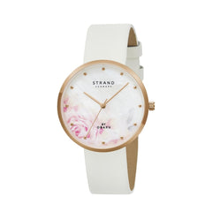 STRAND BY OBAKU Kendall Pearl  Quartz White MOP Round Dial Women's Watch - S700LXVWRW-DK
