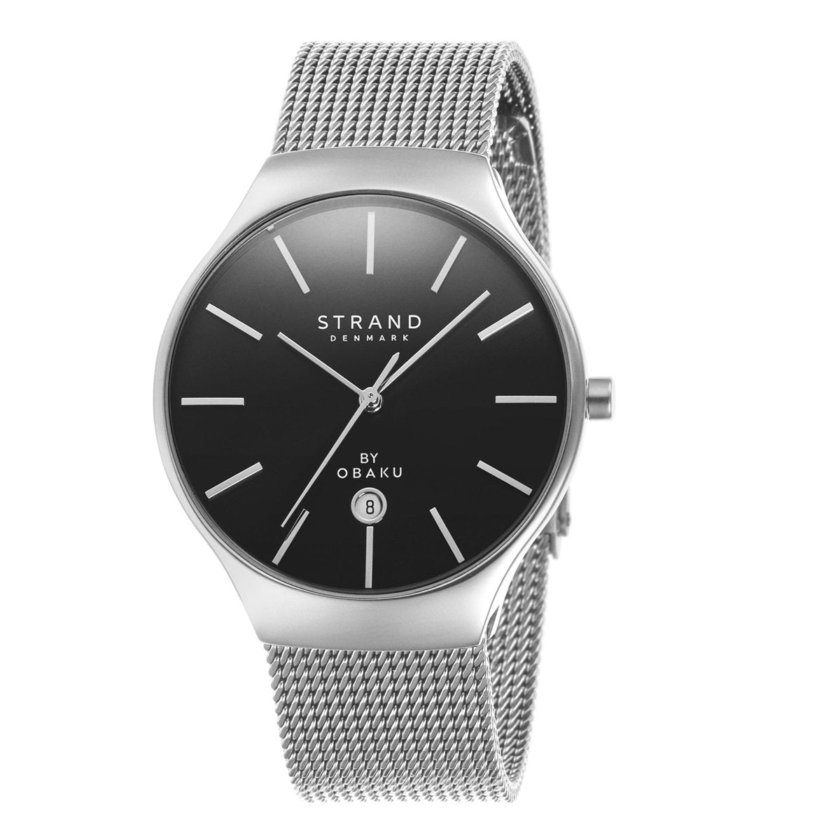 STRAND BY OBAKU Caspian Quartz Black Round Dial Men's Watch - S701GDCBMC