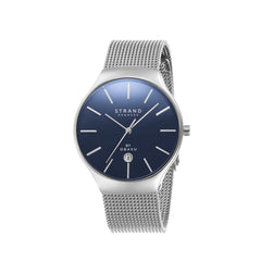 STRAND BY OBAKU Caspian Quartz Blue Round Dial Men's Watch - S701GDCLMC