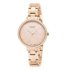 STRAND BY OBAKU Pacifica Quartz Rose Gold Round Dial Women's Watch - S712LXVVSV