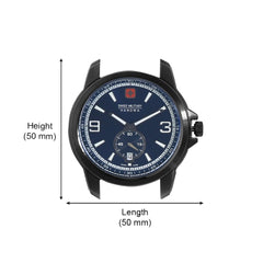 SWISS MILITARY CAPTURE Analogue Blue Round Dial Men's Watch - SM14008JSB.H03MS
