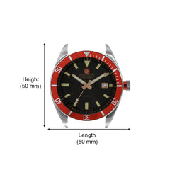 SWISS MILITARY SKIPPER Analogue Black Round Dial Men's Watch - SM14009JSN01BR.H02