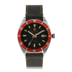 SWISS MILITARY SKIPPER Analogue Black Round Dial Men's Watch - SM14009JSN01BR.H02