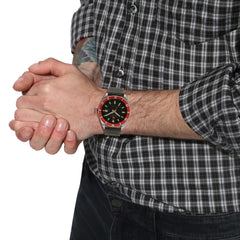 SWISS MILITARY SKIPPER Analogue Black Round Dial Men's Watch - SM14009JSN01BR.H02