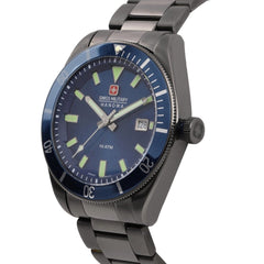 SWISS MILITARY SKIPPER Analogue Blue Round Dial Men's Watch - SM14009JSU03.H03M