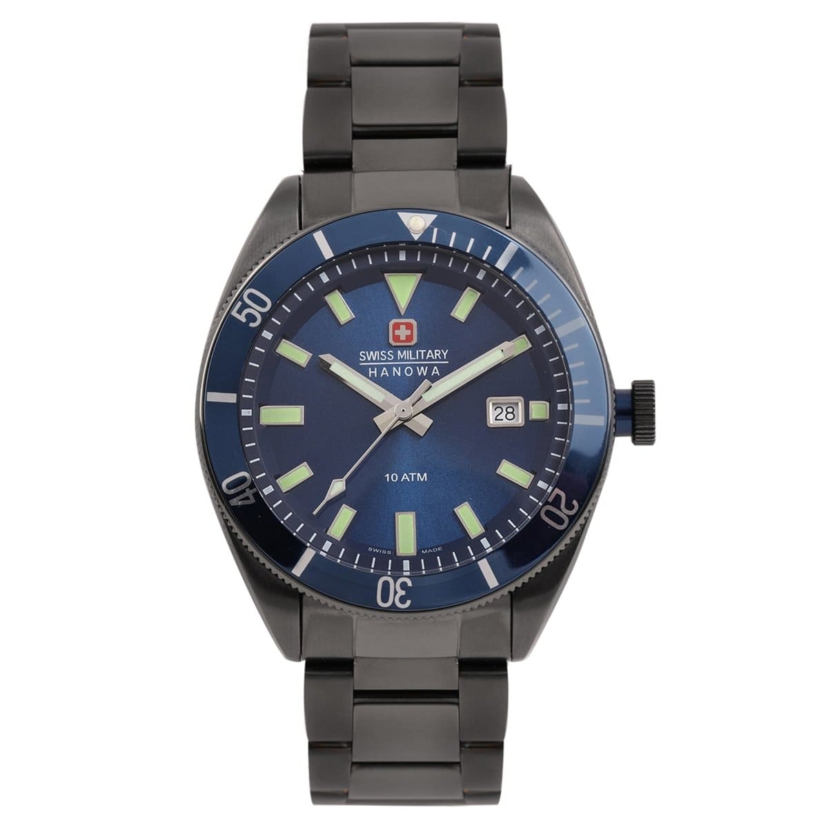 SWISS MILITARY SKIPPER Analogue Blue Round Dial Men's Watch - SM14009JSU03.H03M