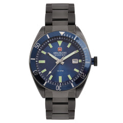 SWISS MILITARY SKIPPER Analogue Blue Round Dial Men's Watch - SM14009JSU03.H03M