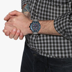 SWISS MILITARY IMMERSION Chronograph Blue Round Dial Men's Watch - SM14221XSUB.H03MS